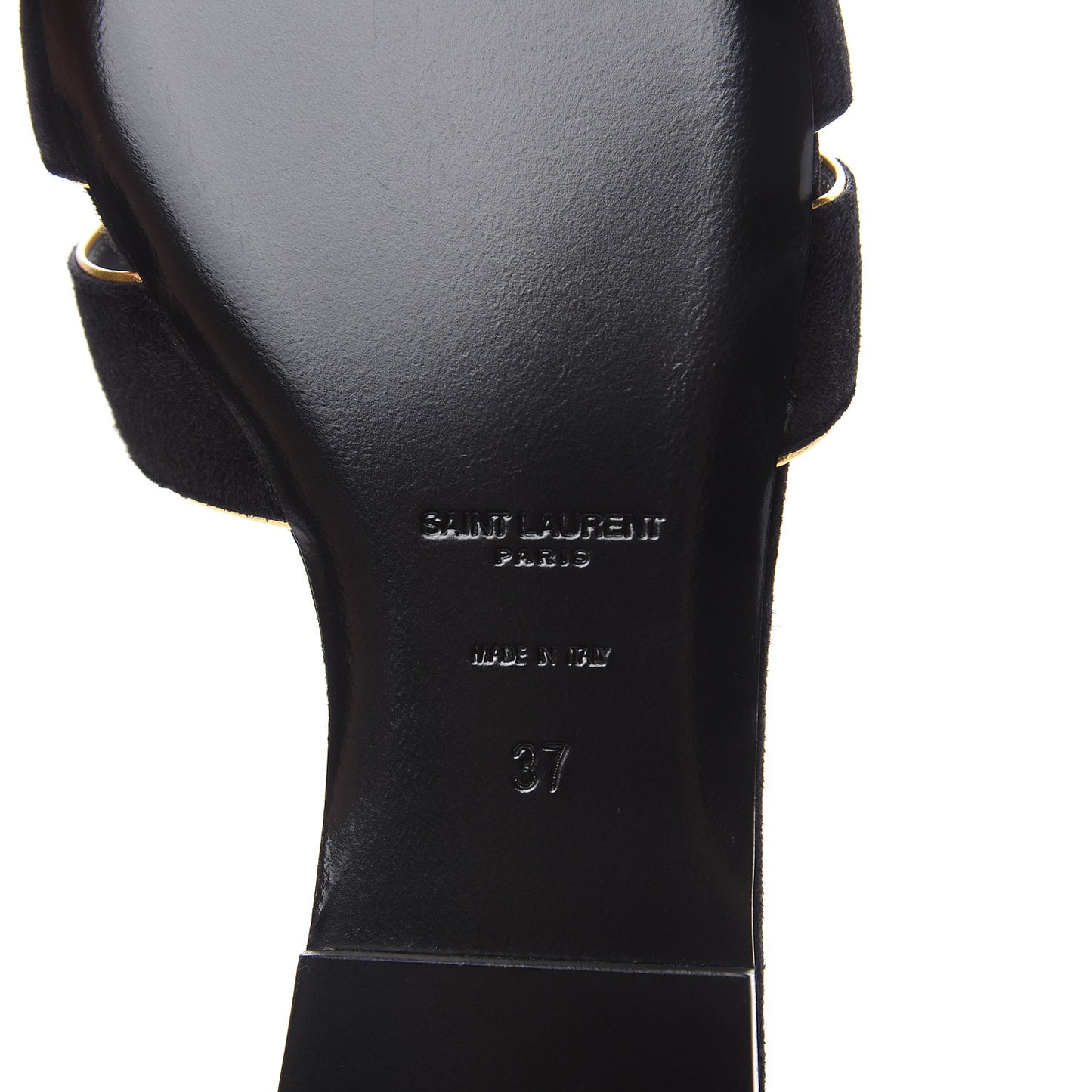 Suede Tribute 05 Slide Sandals 37 Black