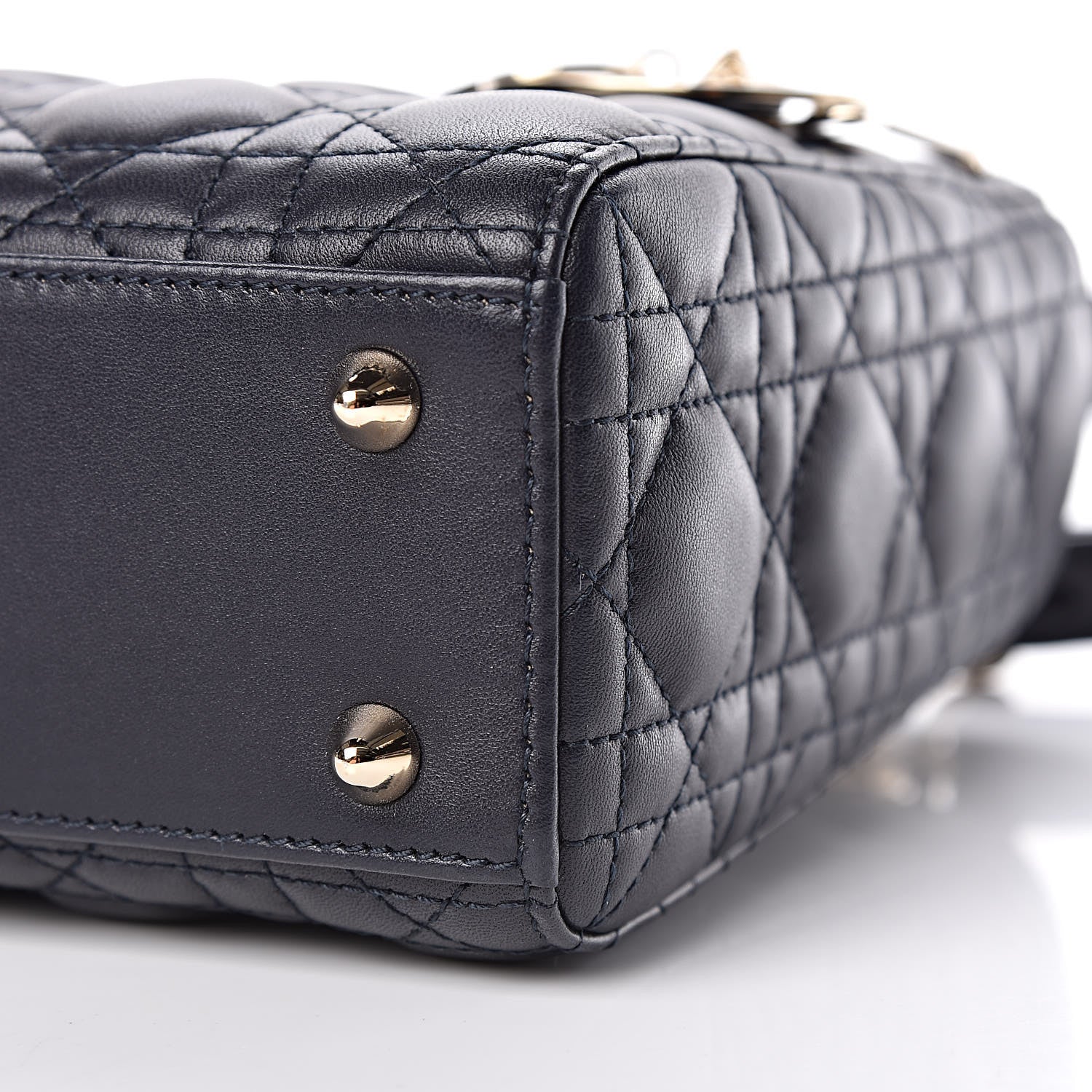 Christian Dior Lambskin Cannage Small My Lady Dior Indigo Blue 8 of 9