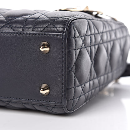 Christian Dior Lambskin Cannage Small My Lady Dior Indigo Blue 8 of 9