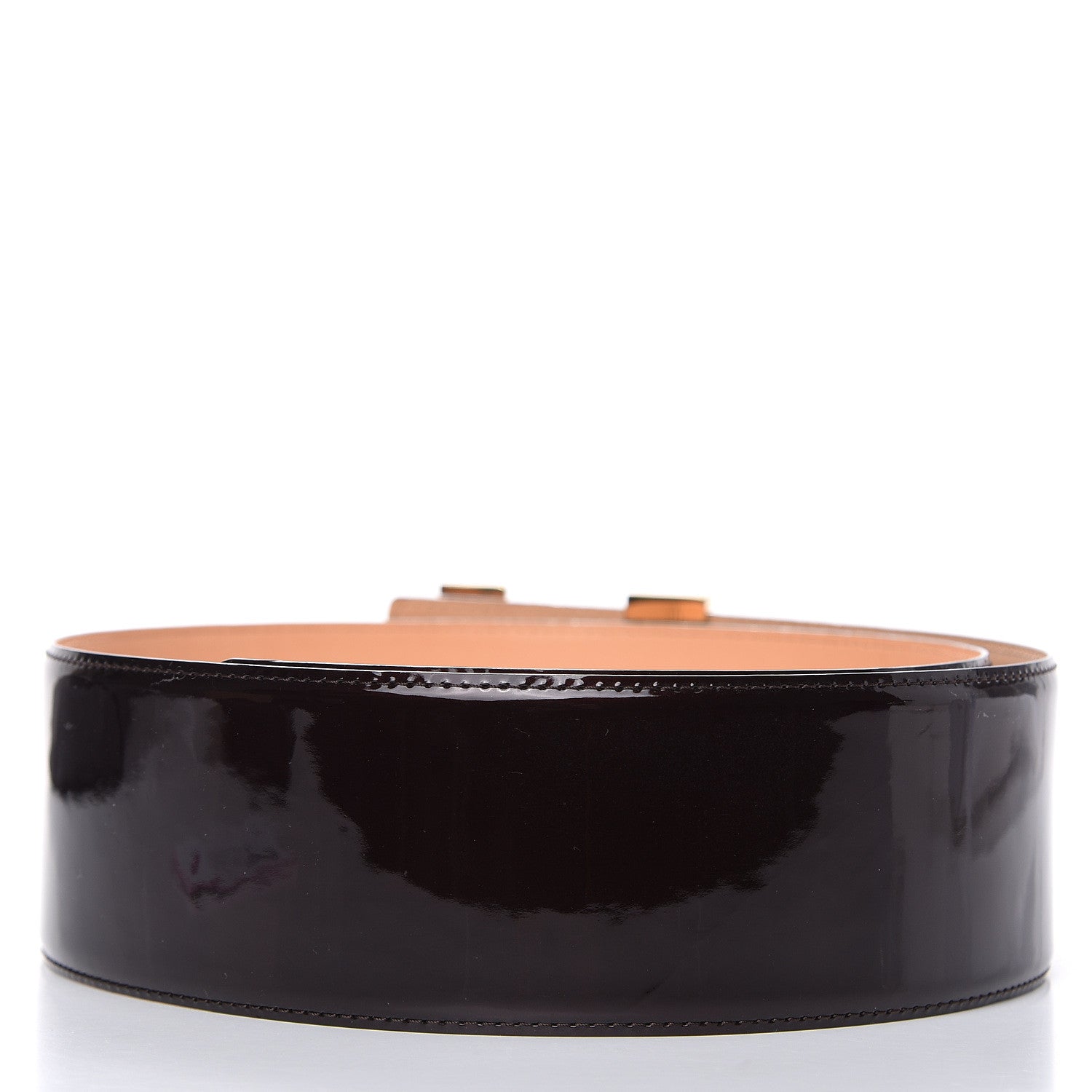 Louis Vuitton Patent LV Facettes Belt 85 34 Amarante 3 of 5