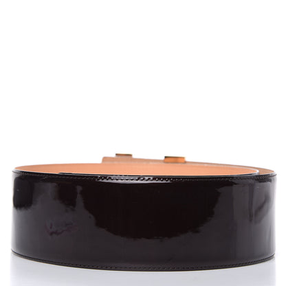 Louis Vuitton Patent LV Facettes Belt 85 34 Amarante 3 of 5
