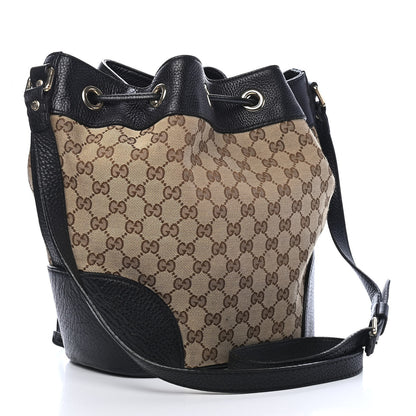 Gucci GG Monogram Calfskin Bucket Bag Black 2 of 11