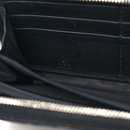 Gucci GG Supreme Monogram Arabesque Zip Around Wallet Black 6 of 7