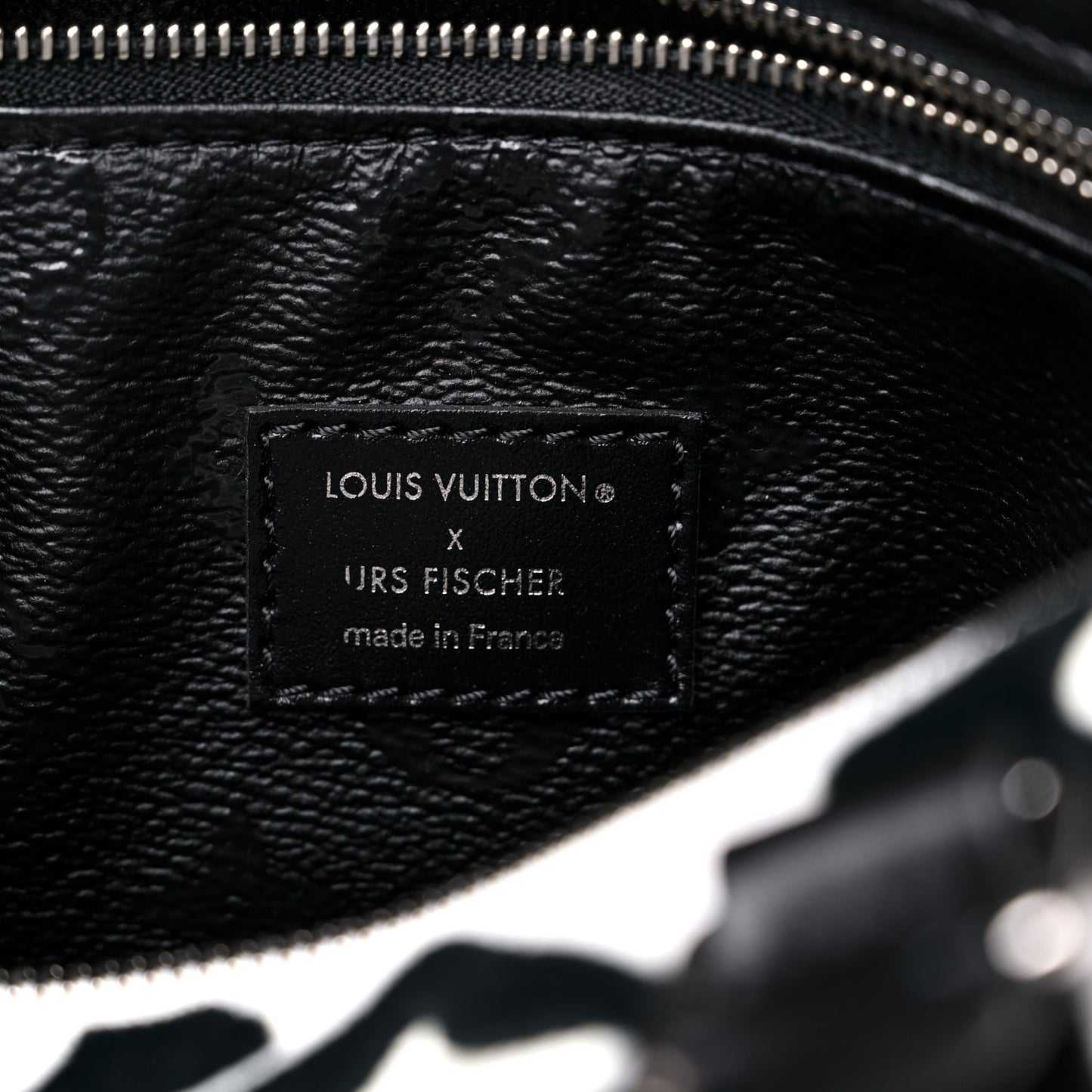 X UF Tufted Monogram Speedy Bandouliere 25 White Black