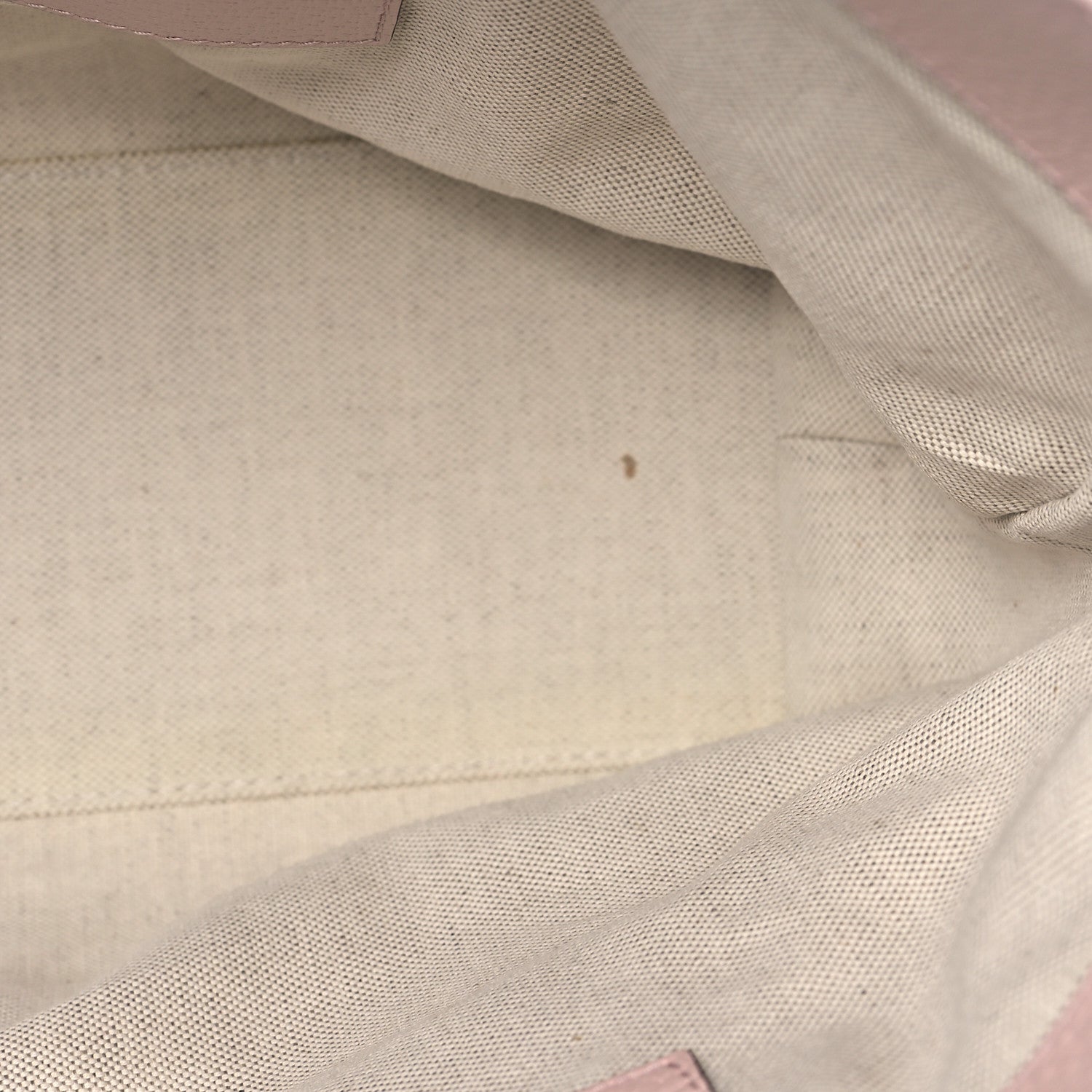 Gucci Monogram Jumbo GG Textured Dollar Calfskin Medium Ophidia Shopping Tote Beige Perfect Pink 11 of 12