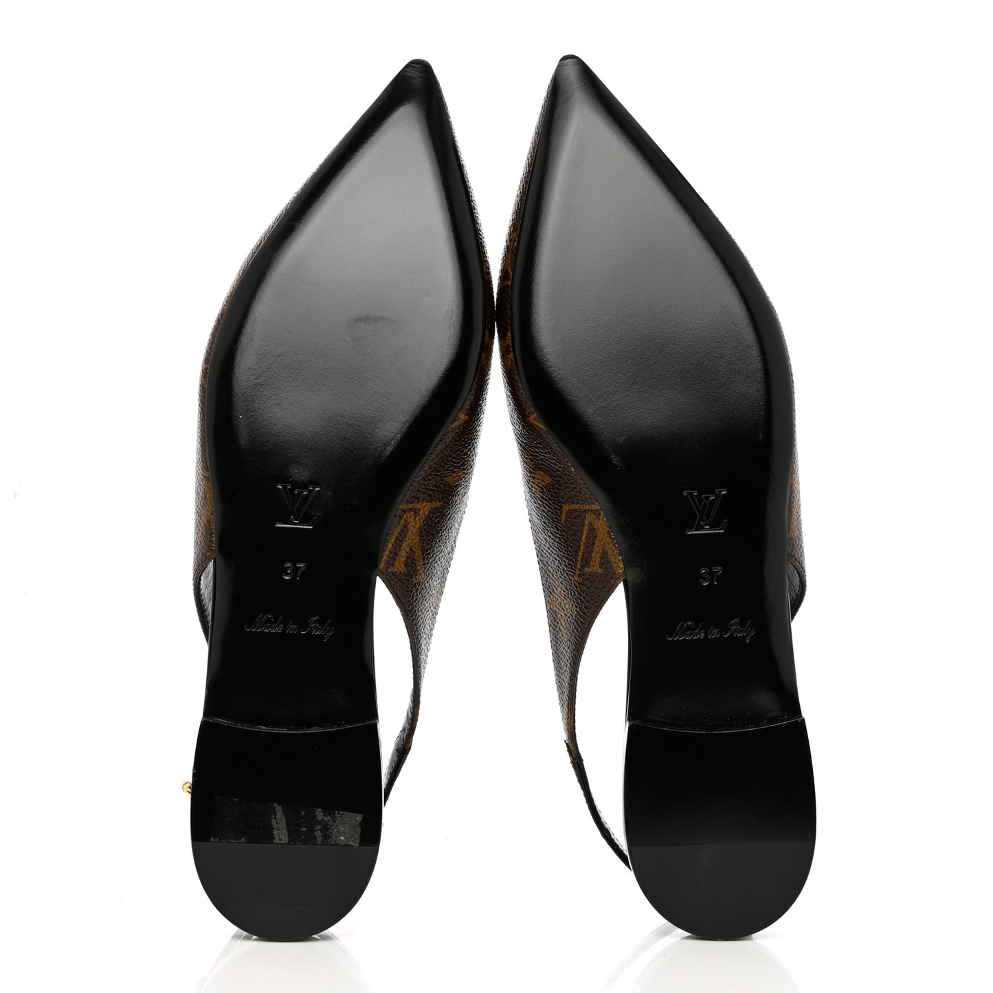 Patent Monogram Cherie Slingback Ballerina Flats 37