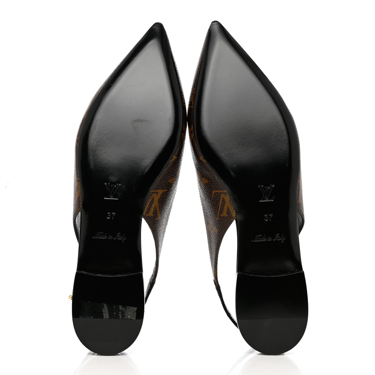 Louis Vuitton Patent Monogram Cherie Slingback Ballerina Flats 37 5 of 11