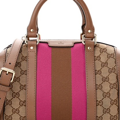 Gucci Monogram Vintage Web Small Boston Maple Brown 8 of 11