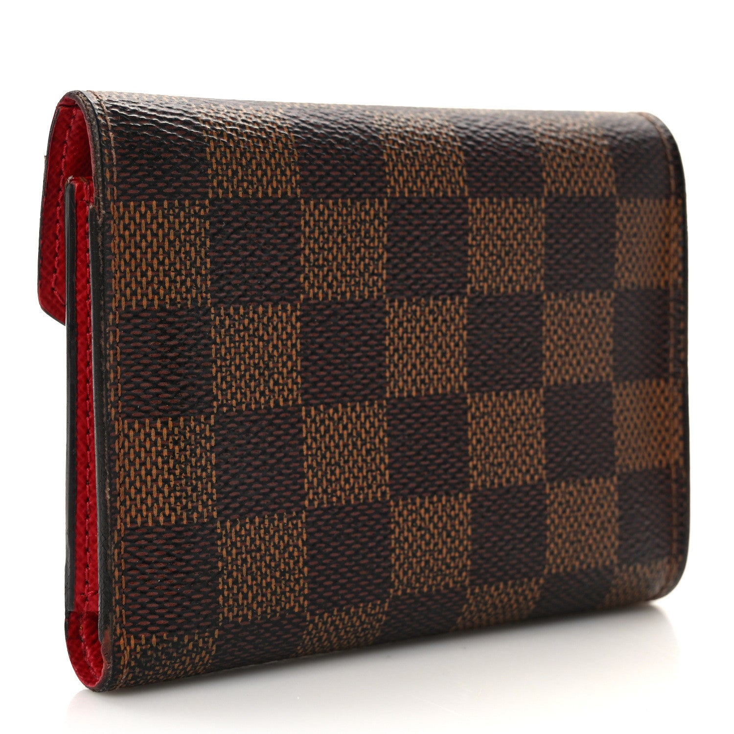 Louis Vuitton Damier Ebene Victorine Wallet Cherry 3 of 10