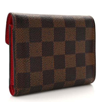 Louis Vuitton Damier Ebene Victorine Wallet Cherry 3 of 10