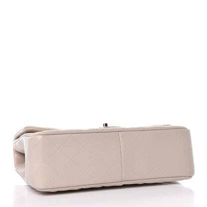 Chanel Caviar Quilted Jumbo Single Flap Ecru 4 of 15