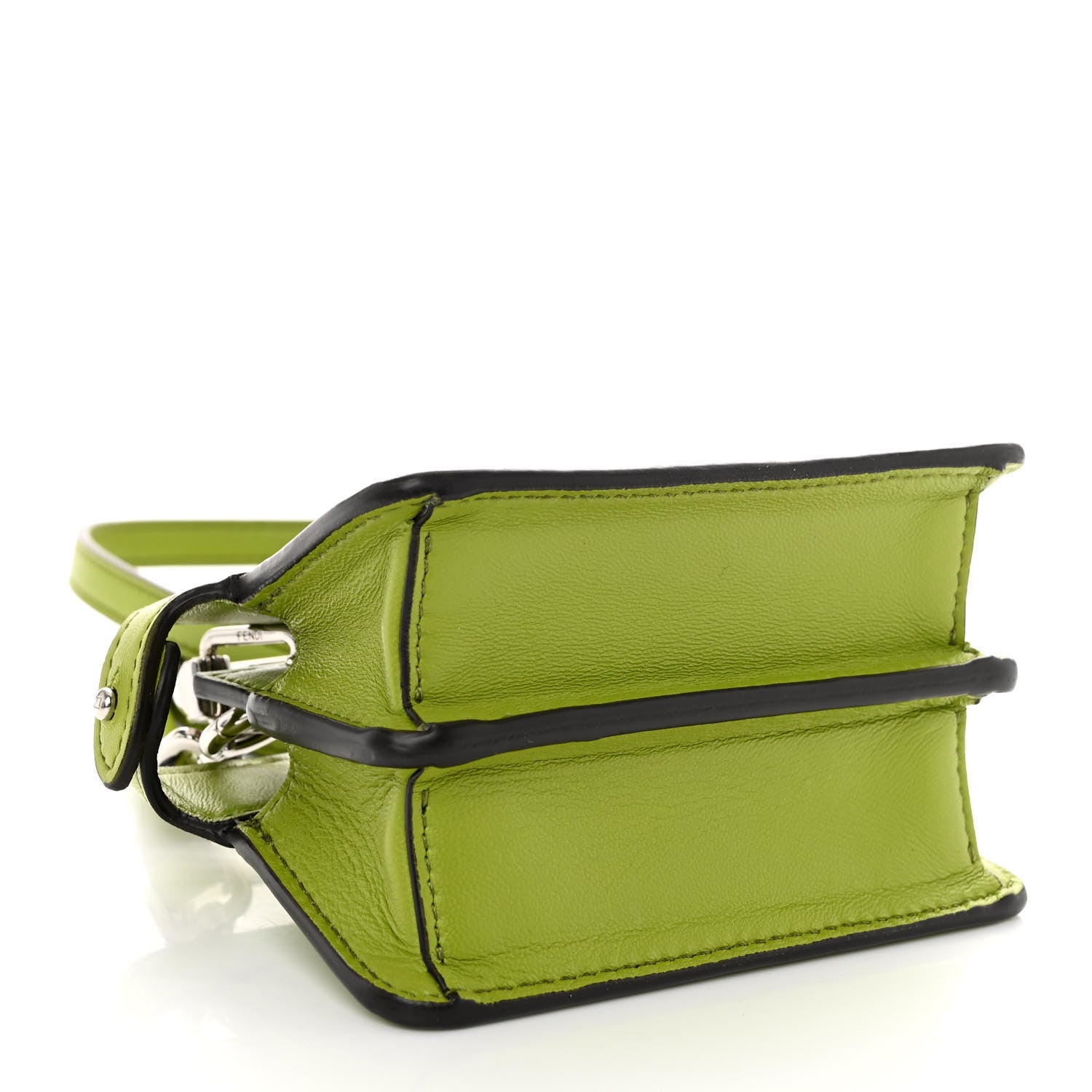 Fendi Shiny Nappa Nano Peekaboo Maxi Handle Satchel Wasabi 4 of 9