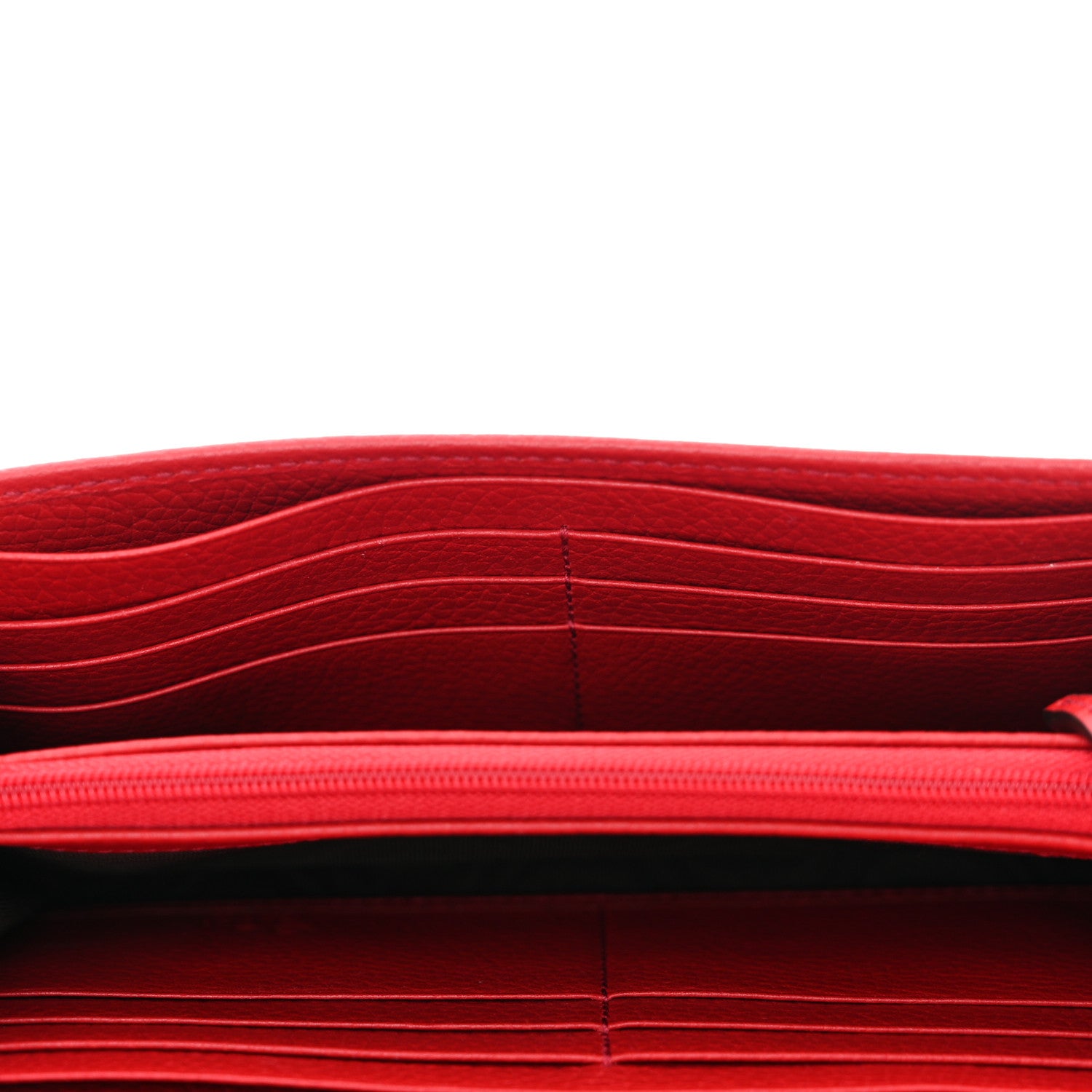 Gucci Pebbled Calfskin Large Soho Continental Wallet Red 8 of 9