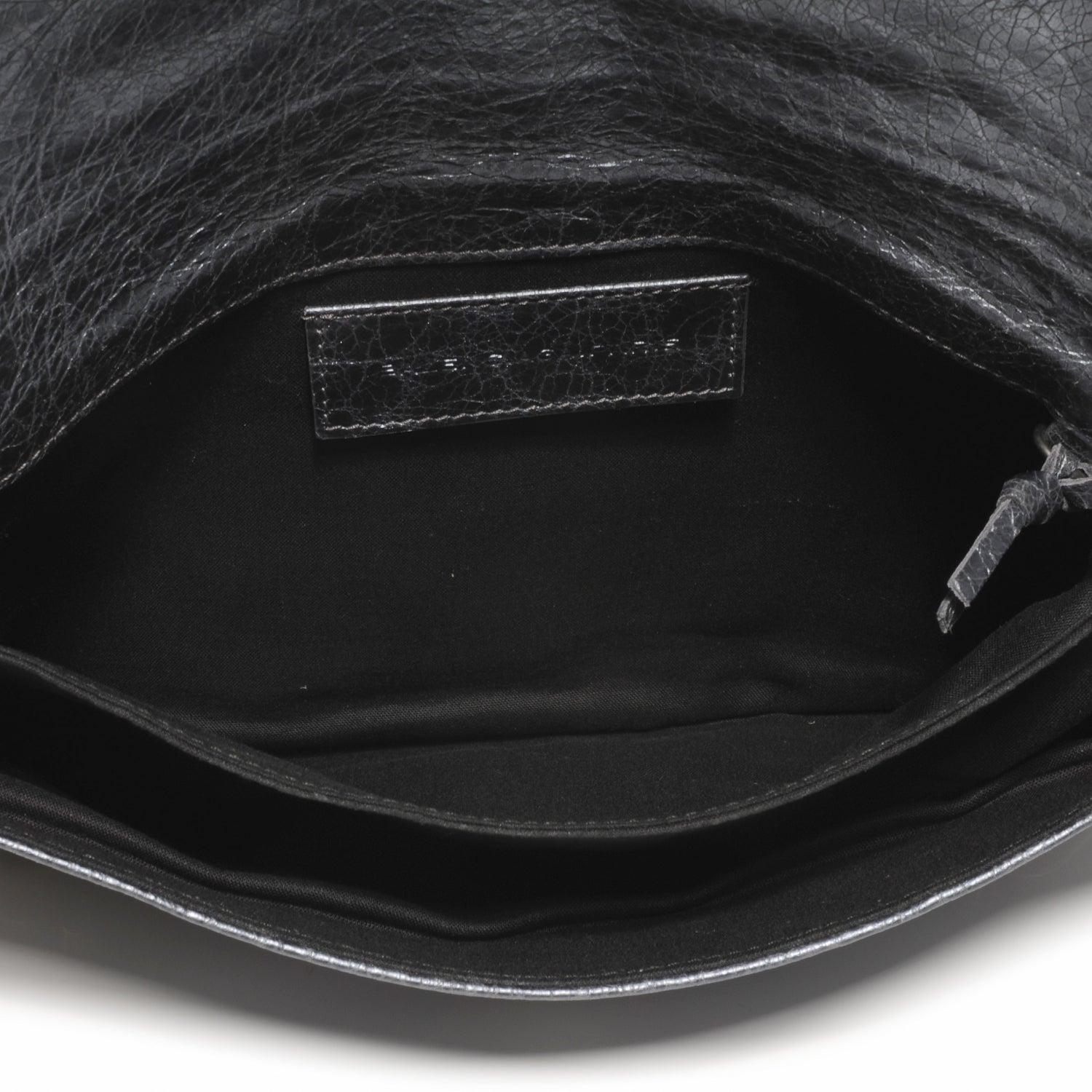 Balenciaga Metallic Agneau Envelope Clutch Anthracite 5 of 7