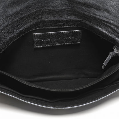 Balenciaga Metallic Agneau Envelope Clutch Anthracite 5 of 7