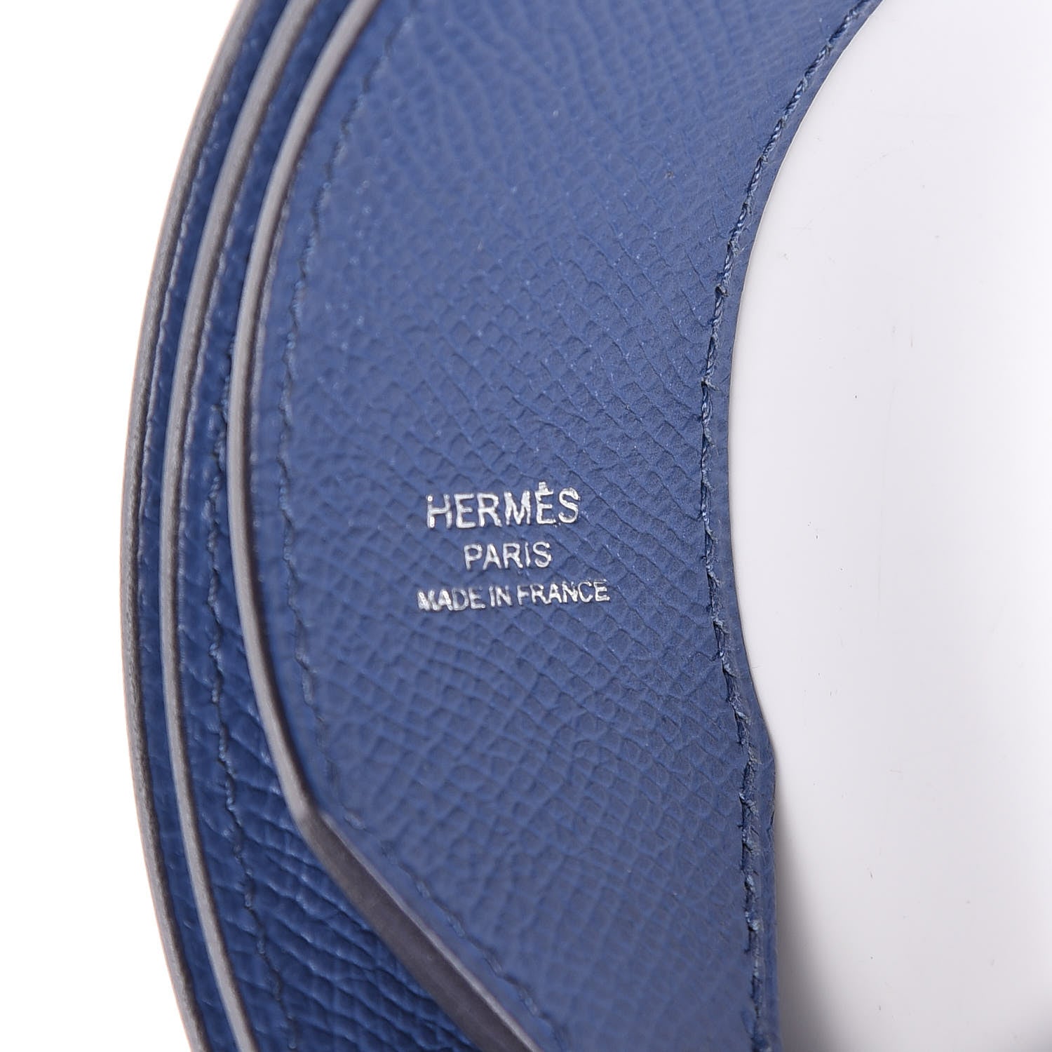 Hermes Epsom 40mm Tressage Shoulder Strap Bleu Brighton Capucine Bleu Saphir 3 of 6