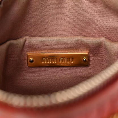 Miu Miu Nappa Matelasse Lux Shoulder Bag Rosa 6 of 22