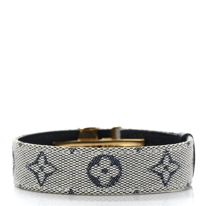 Louis Vuitton Mini Monogram Wish Bracelet Blue 3 of 4