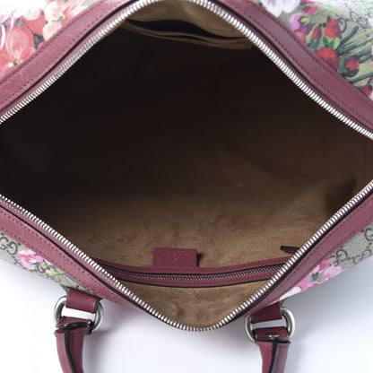 Gucci GG Supreme Monogram Blooms Medium Boston Beige Multicolor Dry Rose 4 of 10