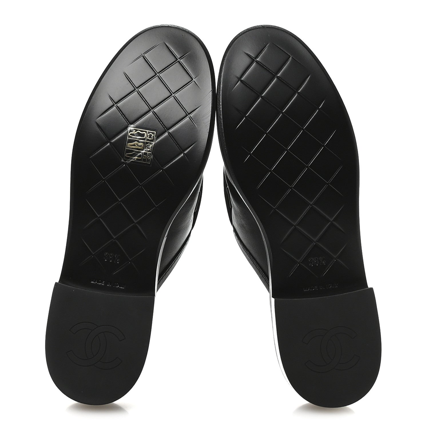 Chanel Lambskin Quilted CC Turnlock Mules 36.5 Black 6 of 9
