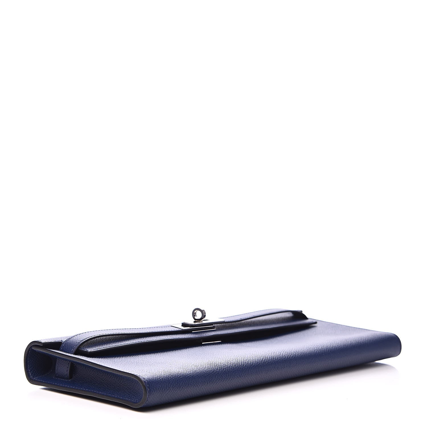 Hermes Epsom Kelly Cut Clutch Pochette Bleu Saphir 4 of 10