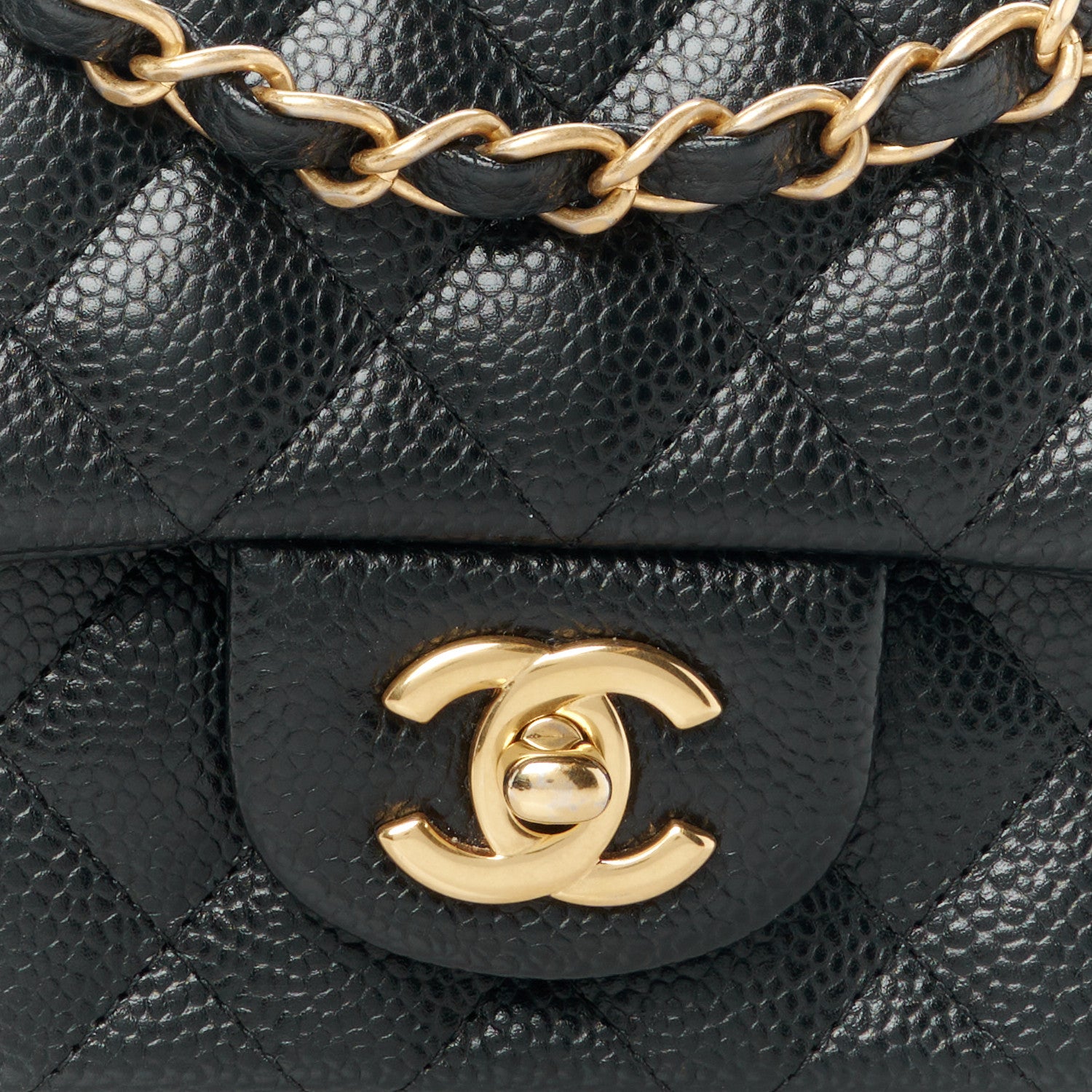 Chanel Caviar Quilted Mini Rectangular Flap Black 9 of 12