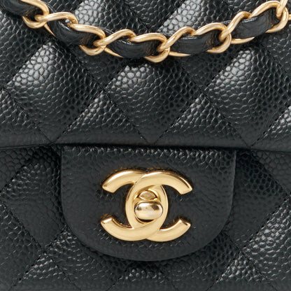 Chanel Caviar Quilted Mini Rectangular Flap Black 9 of 12