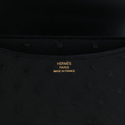 Hermes Ostrich Constance 18 Black 6 of 10