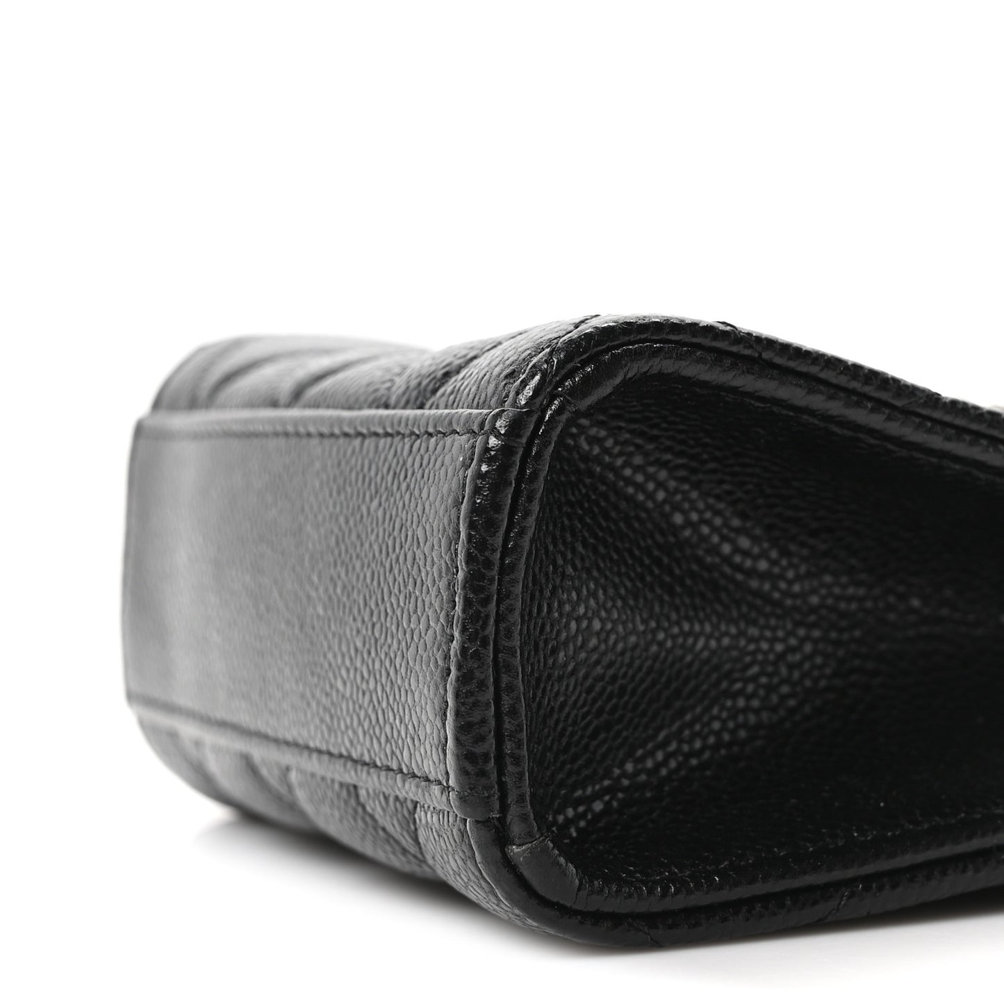 Caviar Quilted Classic Phone Holder Black
