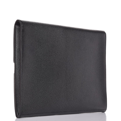 Hermes Chevre Mysore Cinhetic Clutch Black 3 of 9