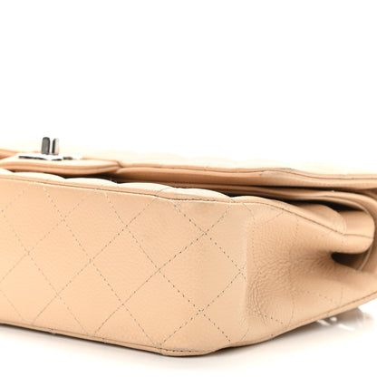 Chanel Caviar Quilted Medium Double Flap Beige 10 of 12