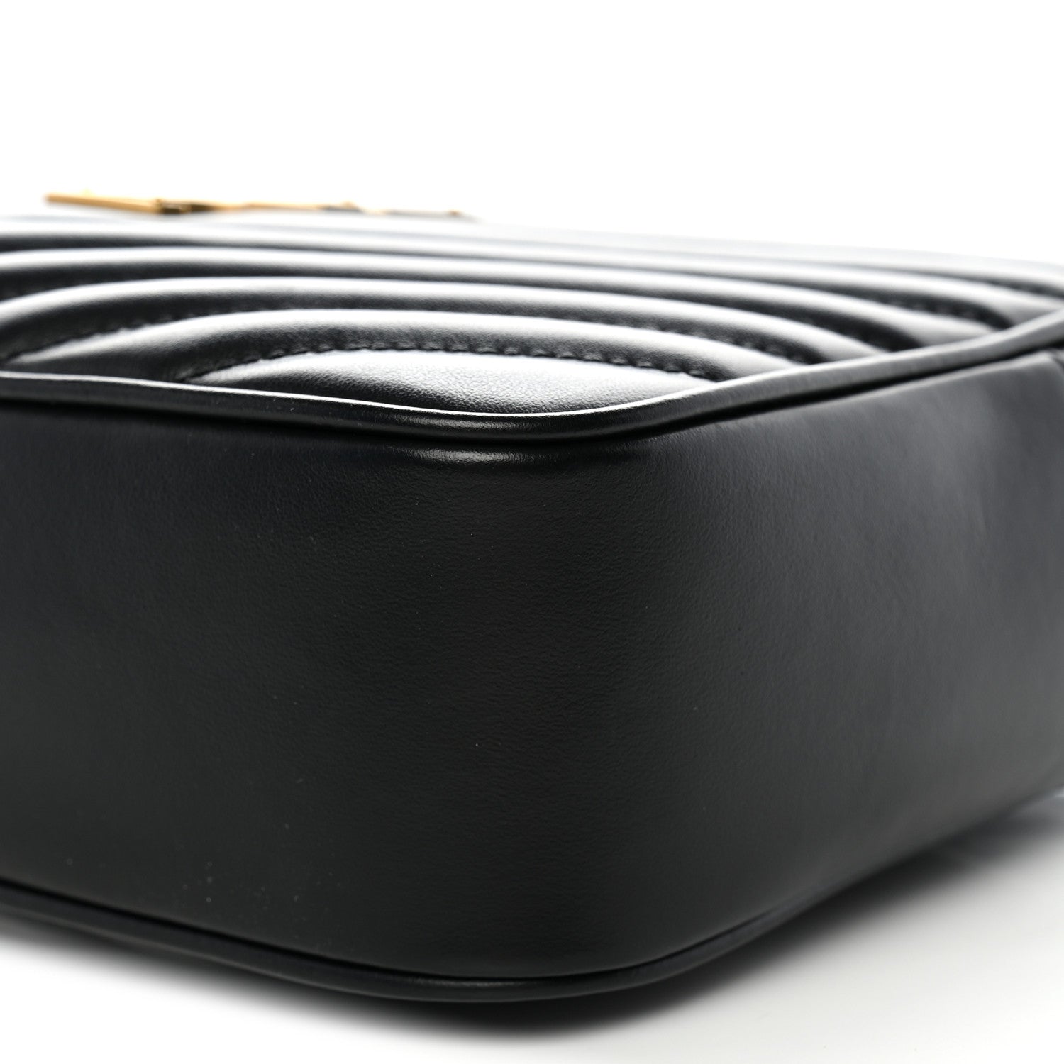 Saint Laurent Calfskin Matelasse Monogram Lou Camera Bag Black 10 of 11