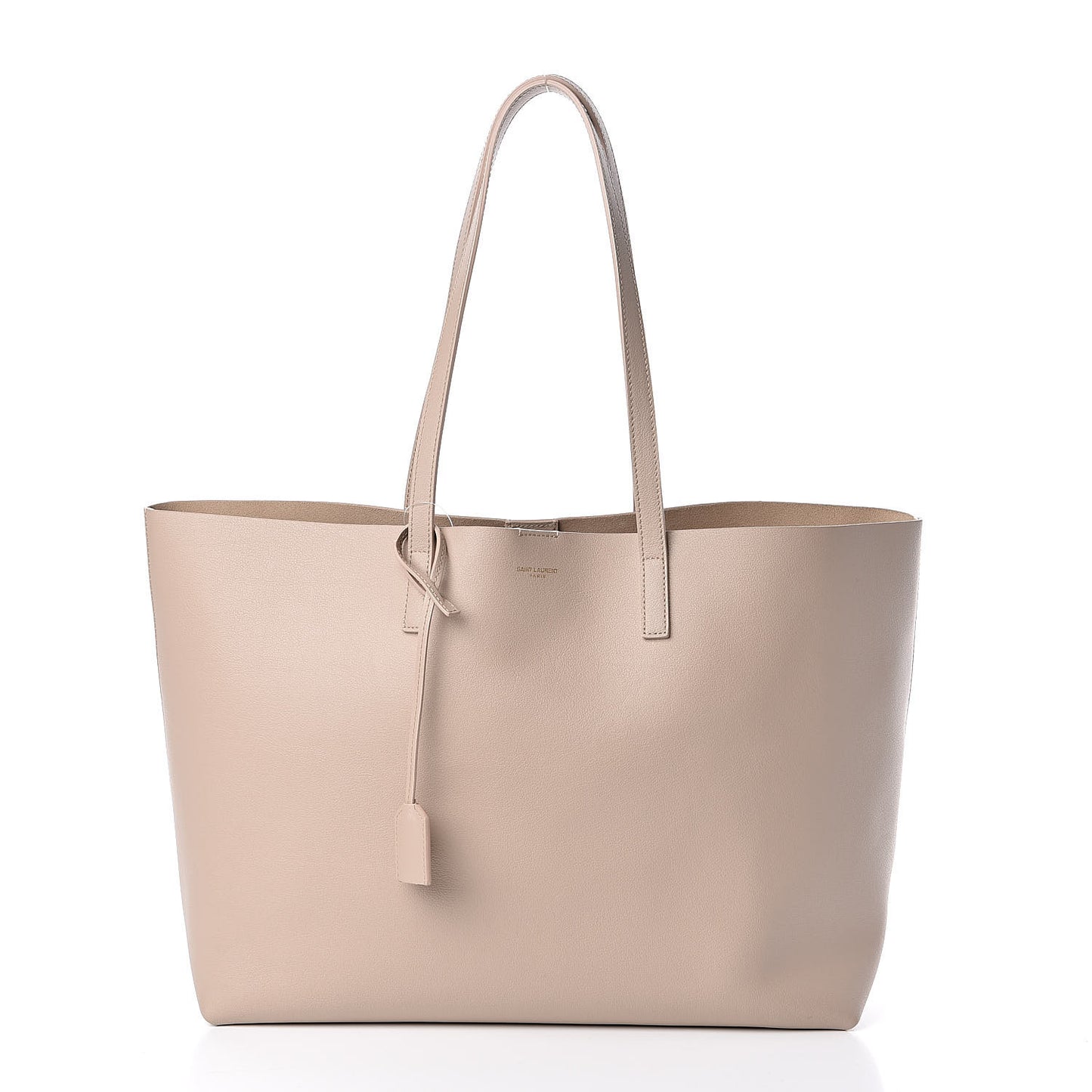 Calfskin Large Shopping Tote Nude Powder
