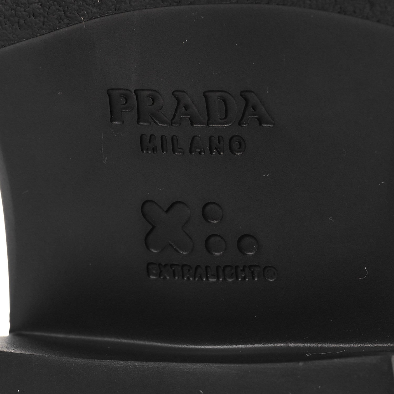 Prada Foam Rubber Metal Triangle Logo 50mm Cage Sandals 38 Black 6 of 9