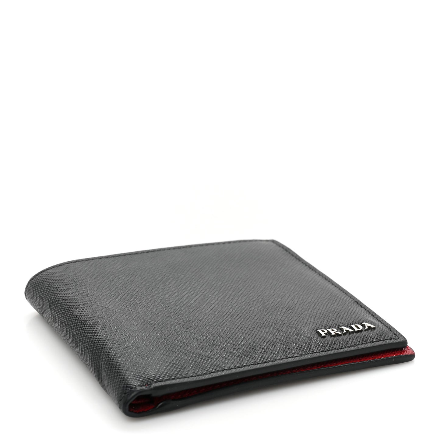 Saffiano Bi-Fold Wallet Black Fuoco