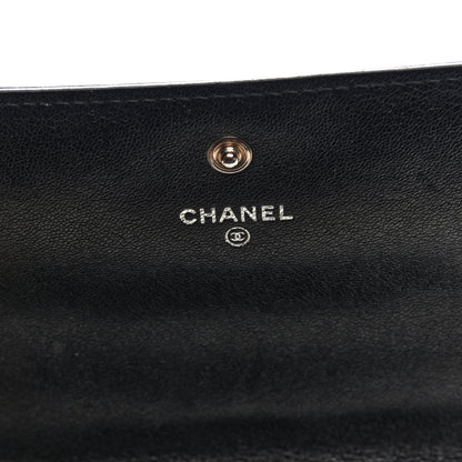 Chanel Lambskin Quilted Timeless CC Large Gusset Flap Wallet Black 6 of 7