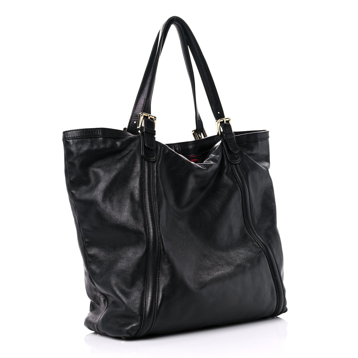 Gucci Calfskin Large Britt Shoulder Bag Black 3 of 26