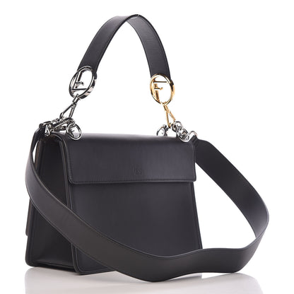 Fendi Vitello Century Opaco F is Fendi Kan I Shoulder Bag Black 3 of 14