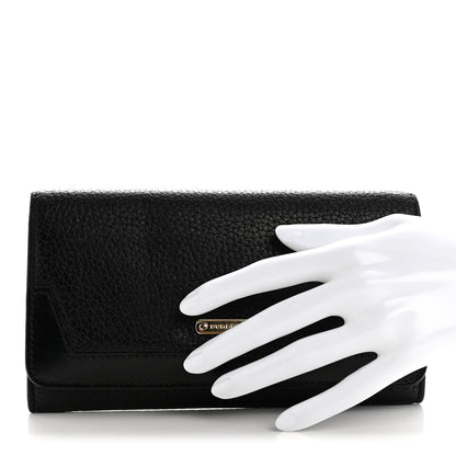Burberry Grain Calfskin Continental Wallet Black 2 of 7