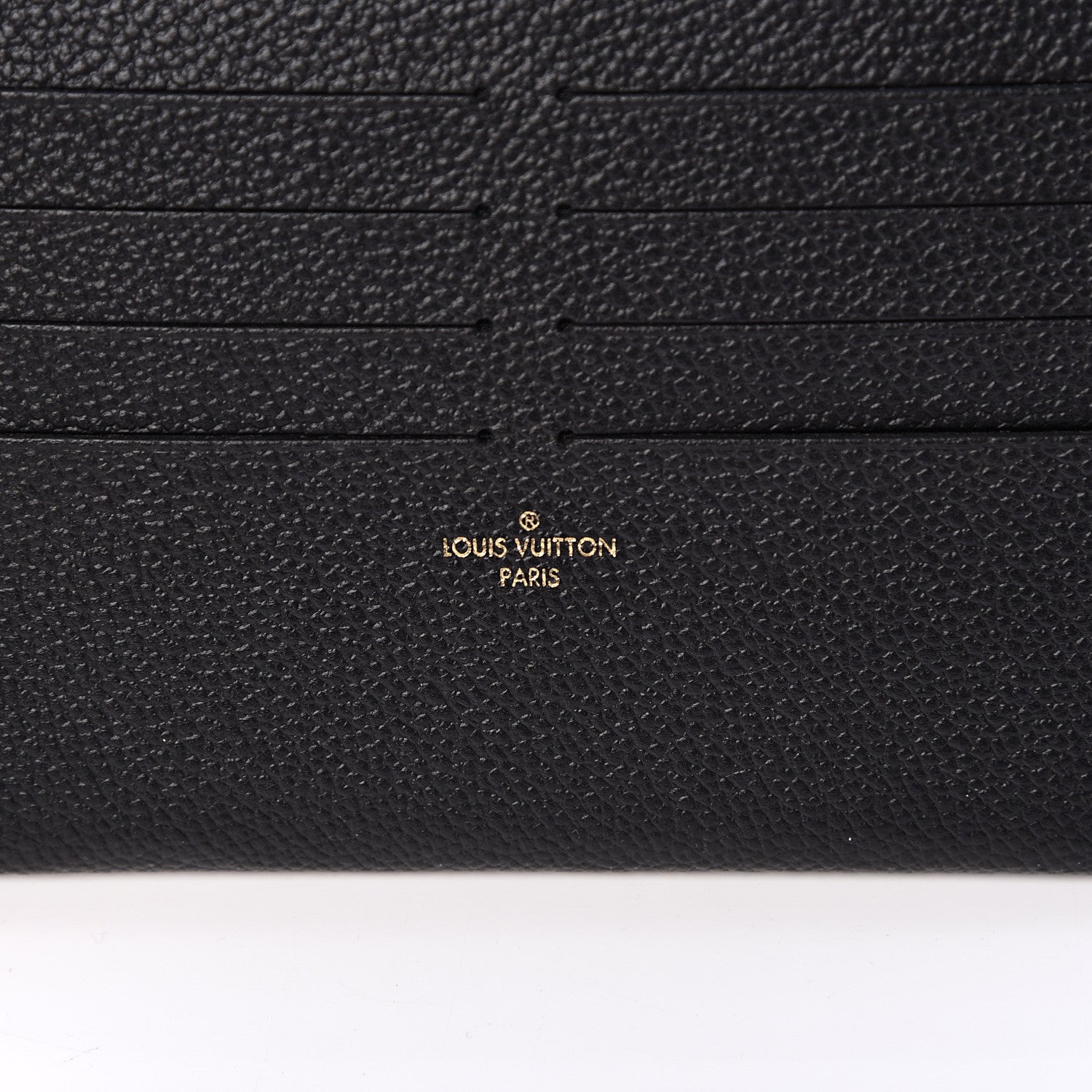 Louis Vuitton Calfskin Felicie Chain Wallet Card Holder Insert Black 5 of 5