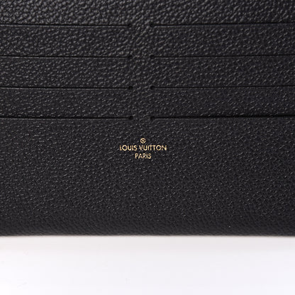 Louis Vuitton Calfskin Felicie Chain Wallet Card Holder Insert Black 5 of 5