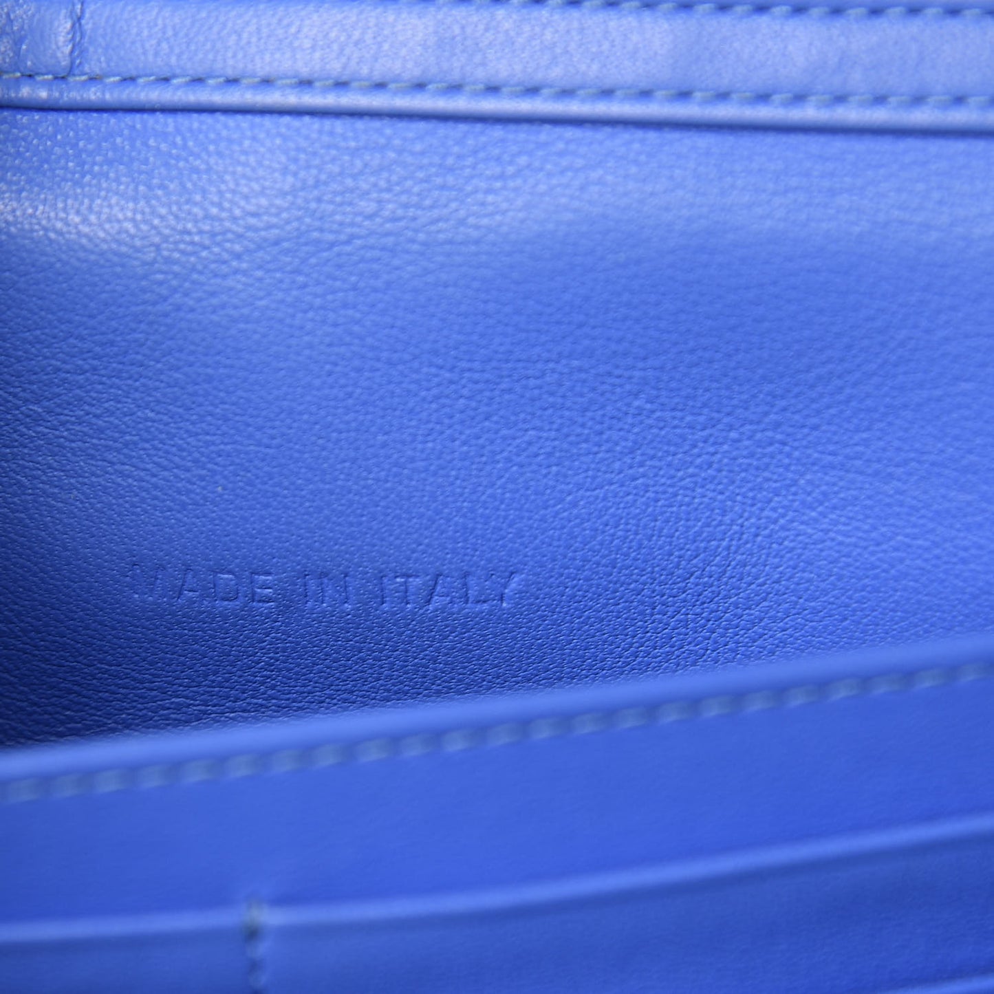 Patent Cannage Miss Dior Promenade Pouch Blue