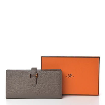 Hermes Epsom Bearn Gusset Wallet Etain 8 of 8