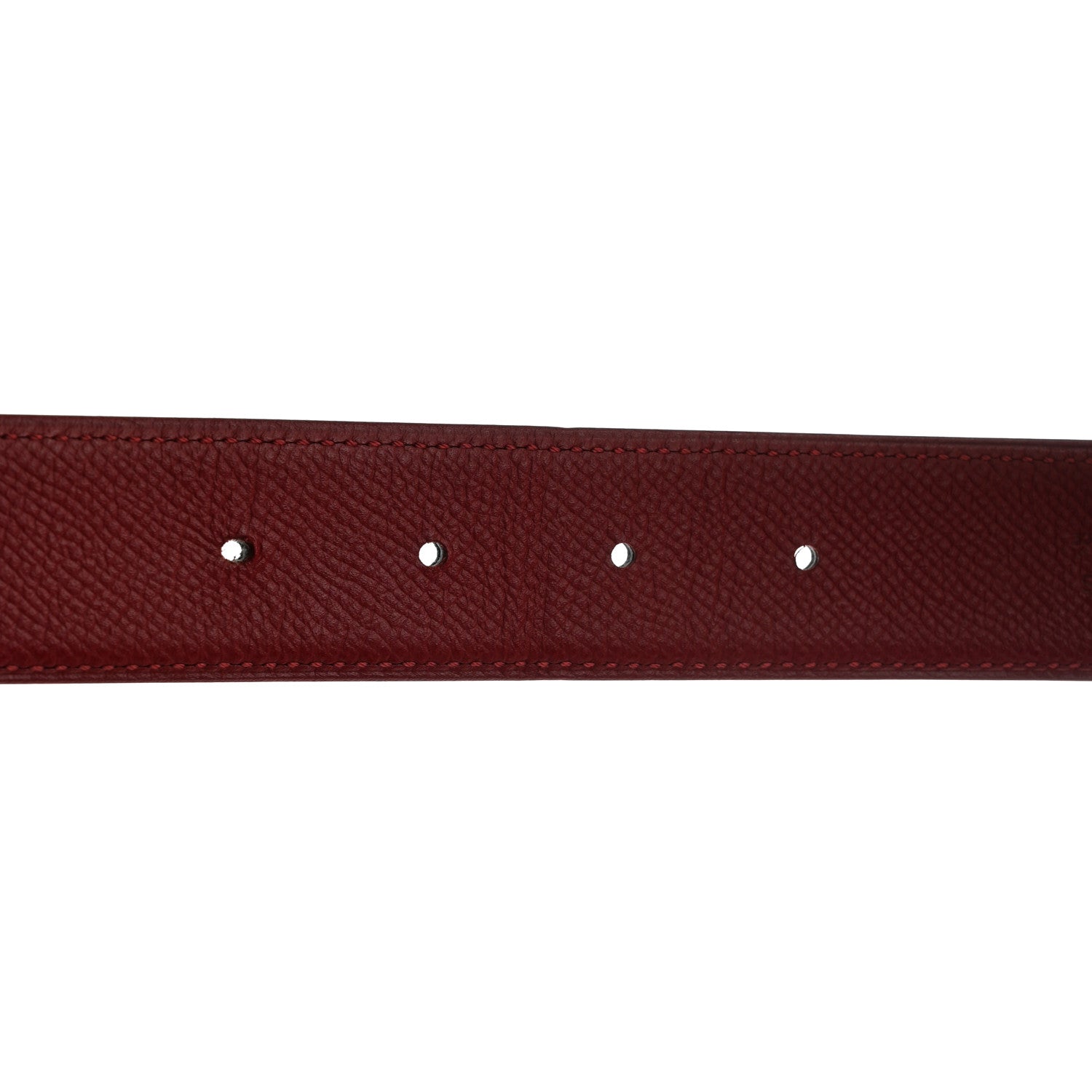 Hermes Epsom 24mm Belt 85 Black Rouge Casaque 7 of 9