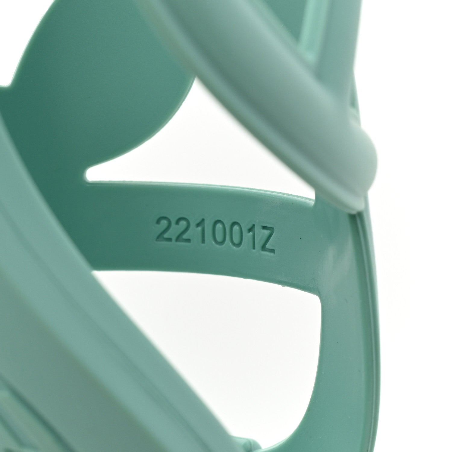 Hermes Rubber Womens Egerie Sandals 38 Vert Embrun 8 of 10