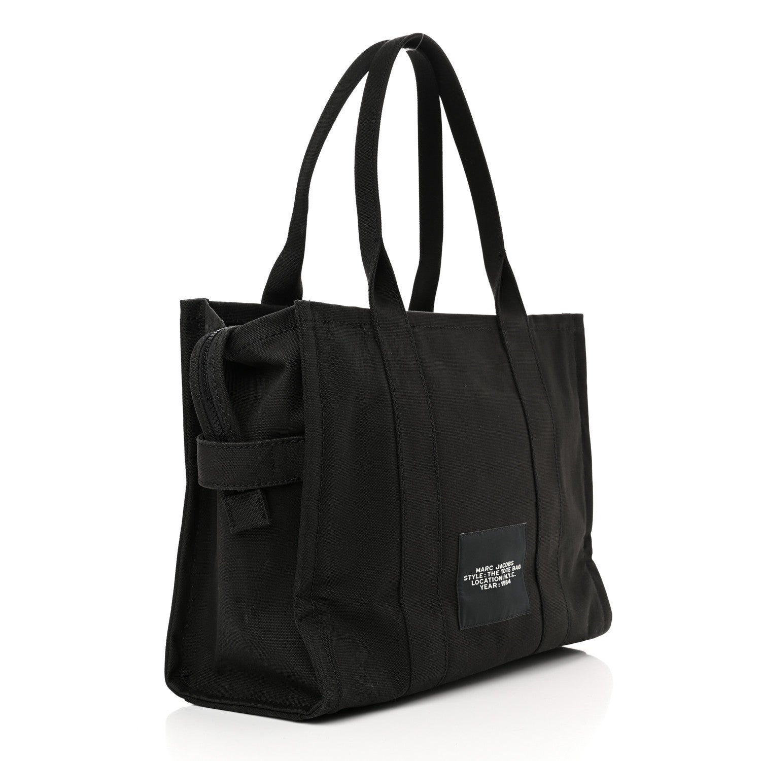 Marc Jacobs Cotton Canvas Large The Tote Bag Black 3 of 15