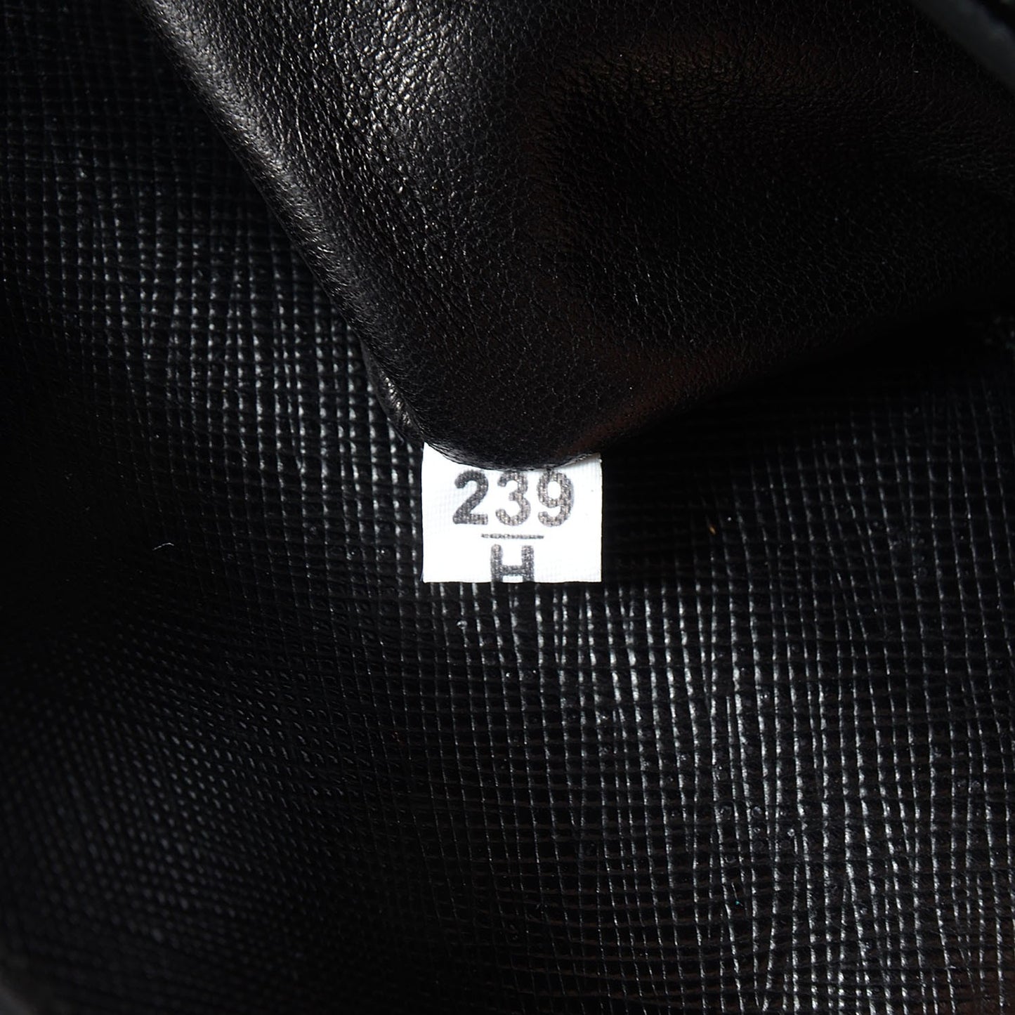 Saffiano Face Art Shoulder Bag Alabaster Nero Black