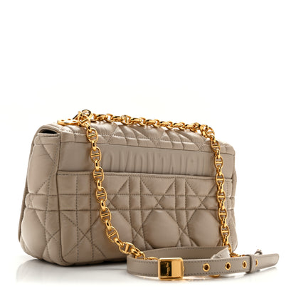 Christian Dior Calfskin Macrocannage Medium Caro Bag Sand 3 of 14