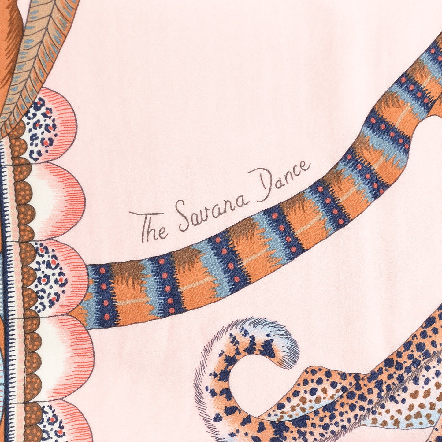 Cashmere Silk The Savana Dance Shawl 140 Rose Pale Bleu Marron