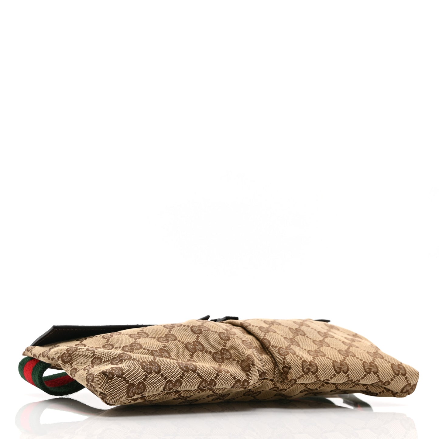Monogram Web Belt Bag Dark Brown
